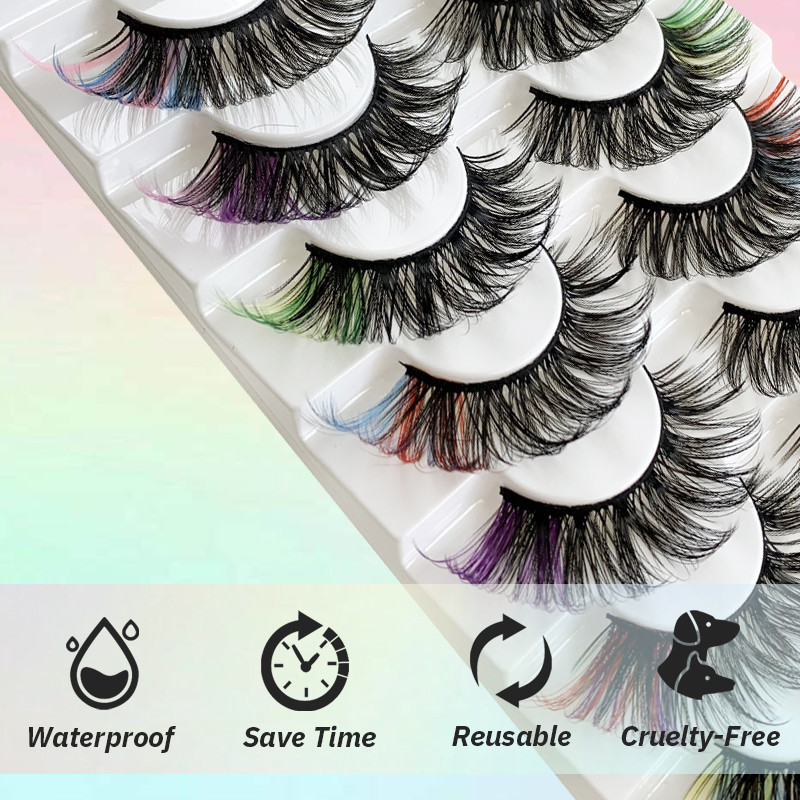 New Colorful Lashes Mix Fluffy Dramatic Cilios – 7 Pairs (DD Curl, Mink Lashes) (7).jpg