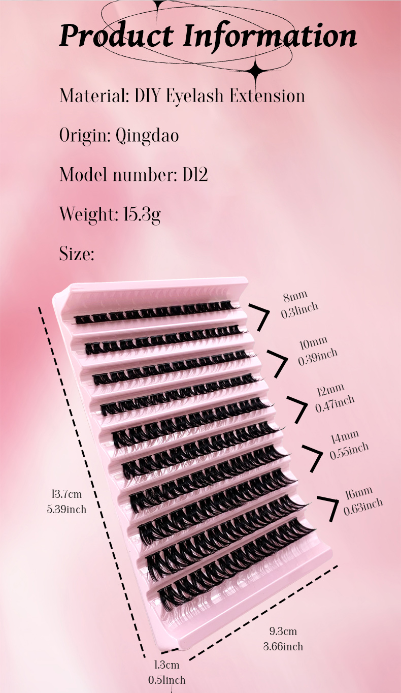 Cluster Eyelashes Mixed Lengths  (2)