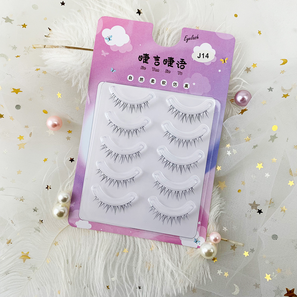 Transparent Band Natural Long False Lower Eyelashes – Reusable Korean Girl Group Makeup Tool (1).jpg