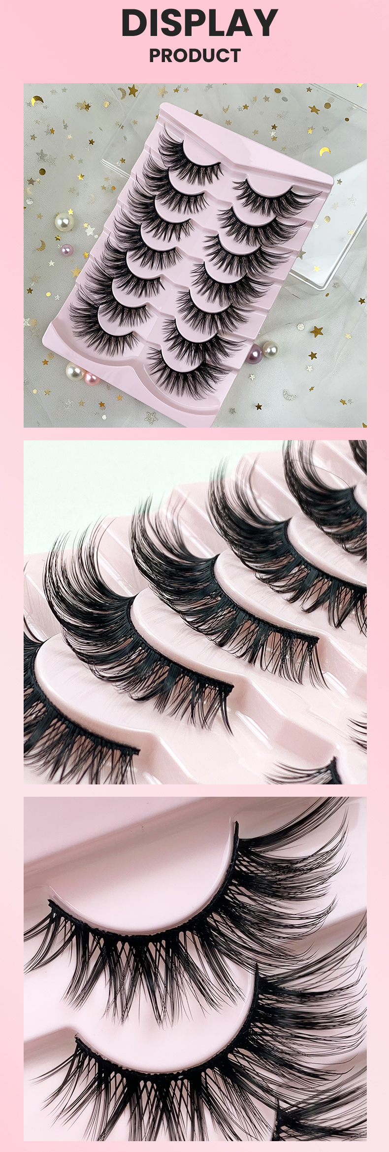 Hinarin Fox Eyes False Eyelashes – 7 Pairs of 3D Dramatic Volume Lashes-1 (4)