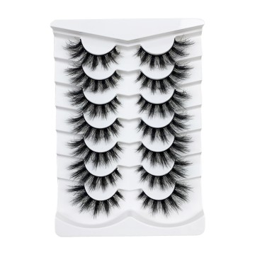 Hinarin Mink Fluffy Natural Long Eyelashes – Luxurious, Handmade, and Reusable