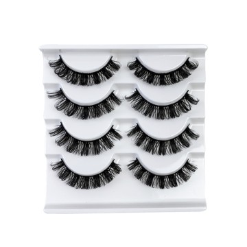 Hinarin Fluffy Soft Eyelashes – Mink Russian Full Strip DD Curl (4 Pairs)