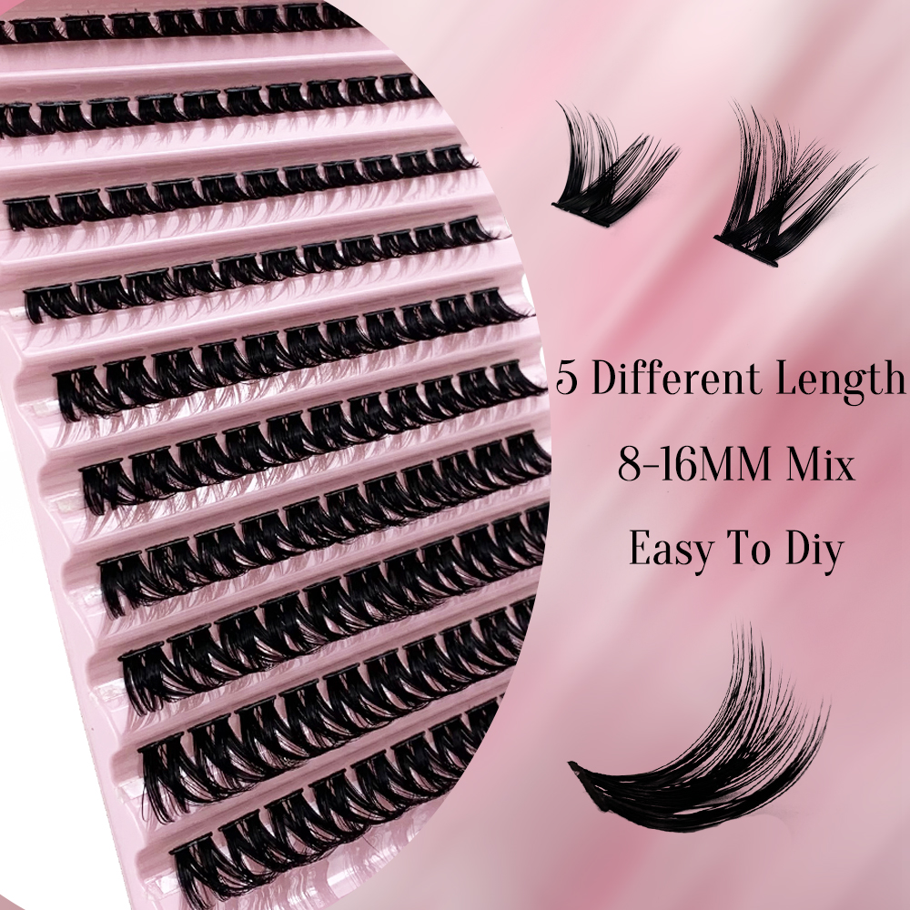 Cluster Eyelashes Mixed Lengths  (3)