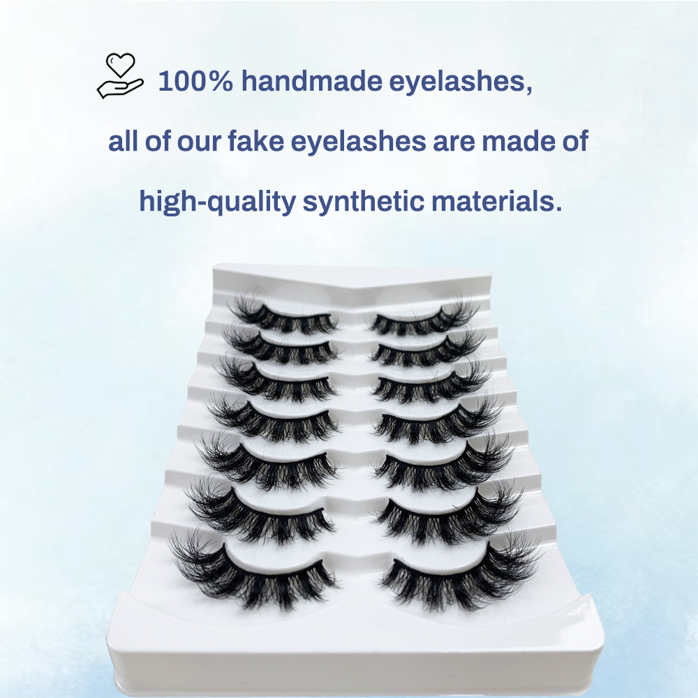 Hinarin Mink Fluffy Natural Long Eyelashes – Luxurious, Handmade, and Reusable (5)