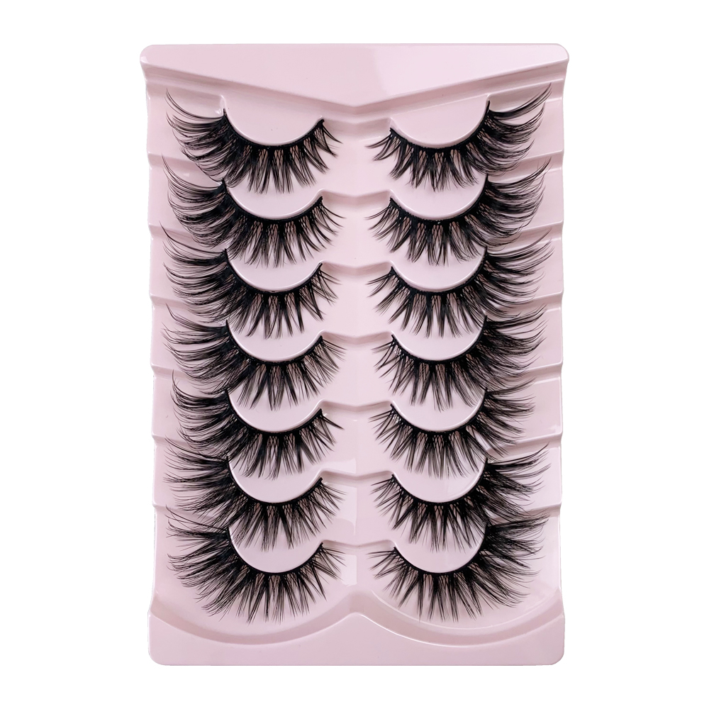 Hinarin Fox Eyes False Eyelashes – 7 Pairs of 3D Dramatic Volume Lashes