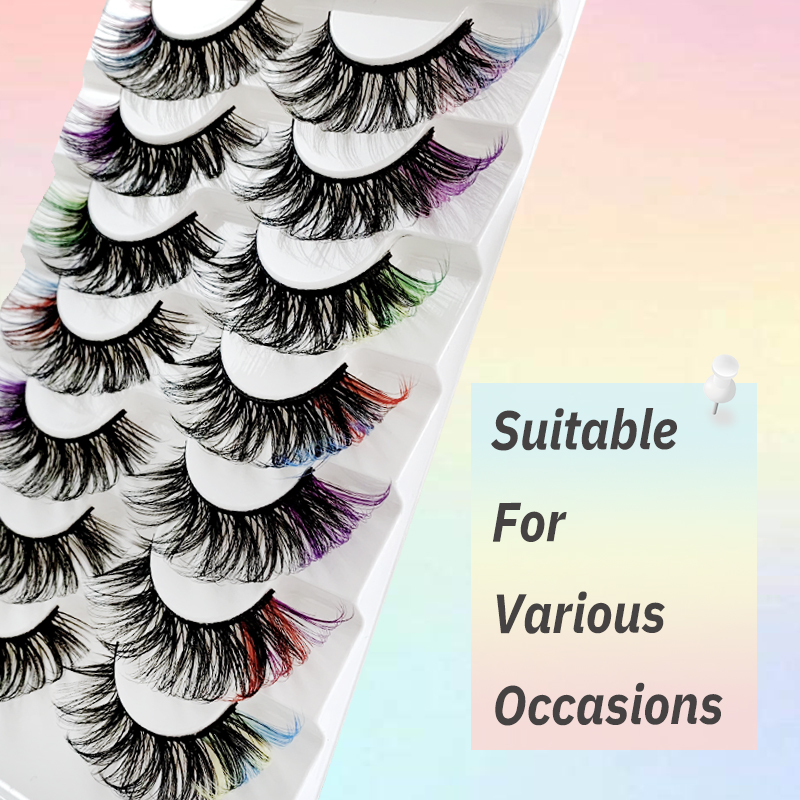 New Colorful Lashes Mix Fluffy Dramatic Cilios – 7 Pairs (DD Curl, Mink Lashes) (6).jpg