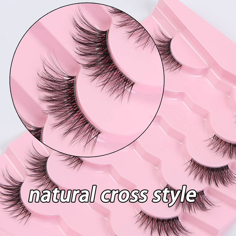 Half Lashes Mink Cat Natural Fake Eyelashes (7 Pairs) - 3D Wispy Faux Mink Lashes with Soft Black Cotton Band (6).jpg