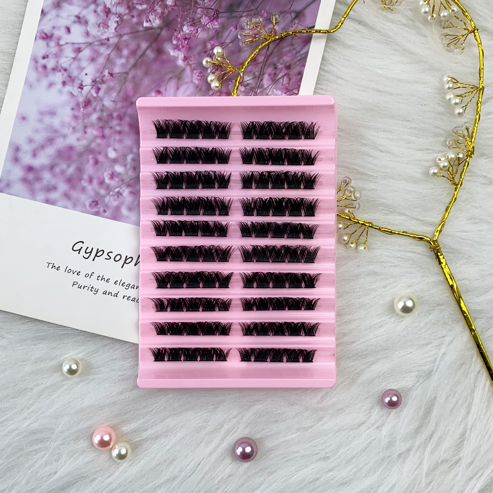 Mink Cluster Eyelash Extensions 100 Pcs Fluffy Soft DIY Individual Lashes Segmented Natural Long Self Adhesive Make Up Cilias (1)