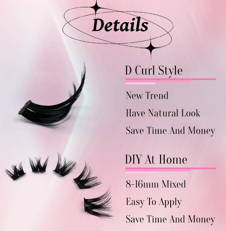 Cluster Eyelashes Mixed Lengths  (3)