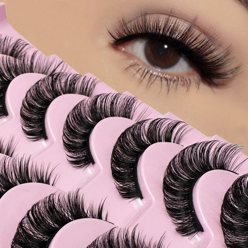 10 Pairs Russian Strip Lashes – Dramatic, Fluffy & Cruelty-Free Mink Lashes (2)