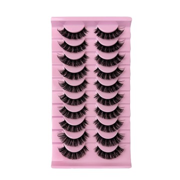 10 Pairs Russian Strip Lashes – Dramatic, Fluffy & Cruelty-Free Mink Lashes