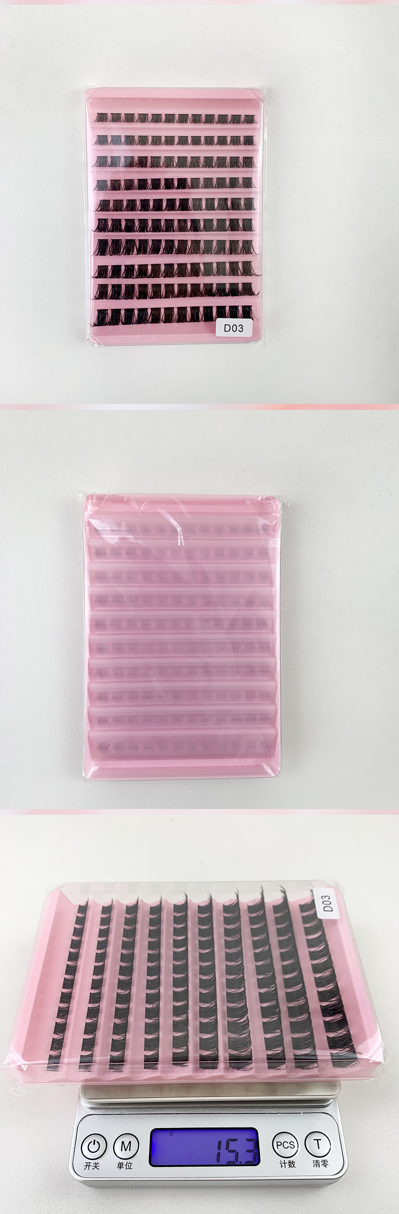 DIY Cluster Eyelash Extensions Mixed  (5)