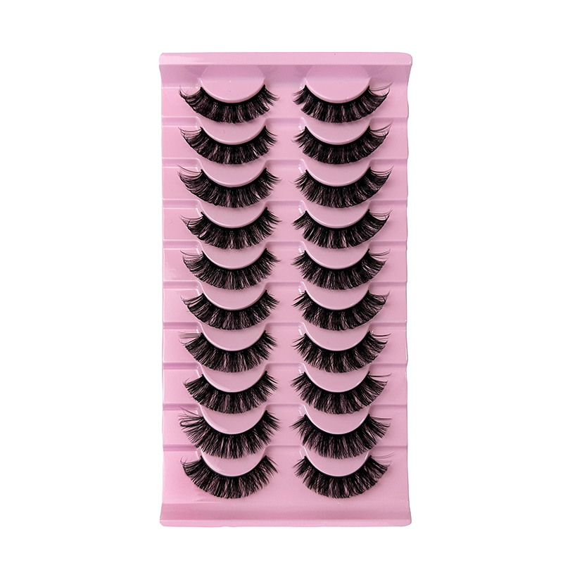 10 Pairs Russian Strip Lashes – Dramatic, Fluffy & Cruelty-Free Mink Lashes