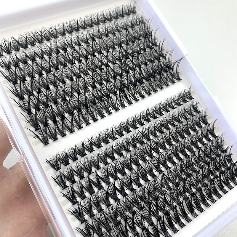 Cluster Kit Lashes 280 Pcs 30P 40P D Curl Individual Segmented Lashes Extensions DIY Natural Soft Reusable Make Up Tools (4).jpg