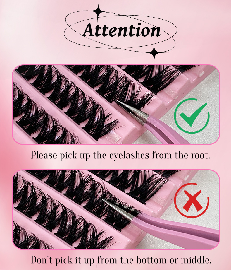 Cluster Eyelashes Mixed Lengths  (4)