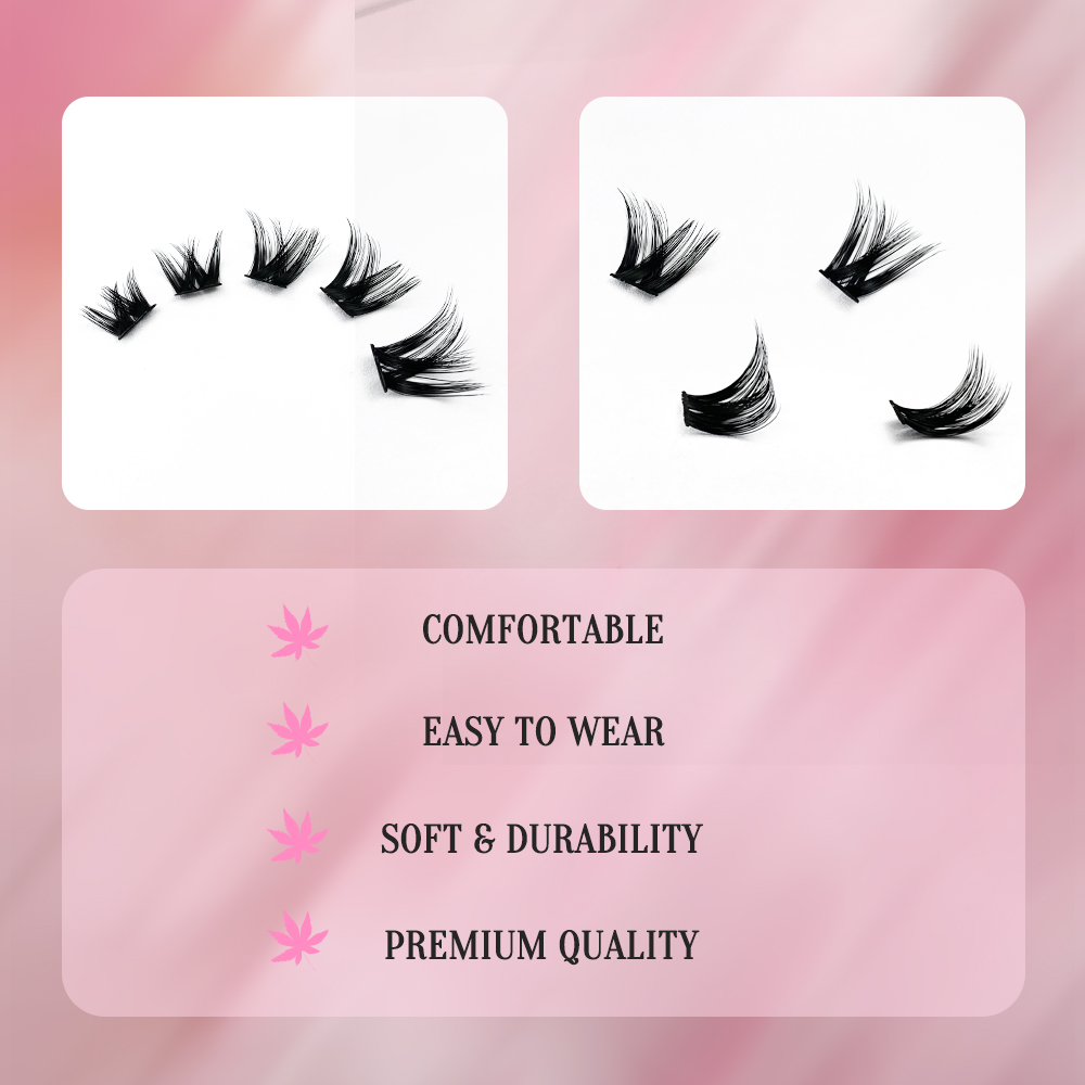 Cluster Eyelashes Mixed Lengths  (5)