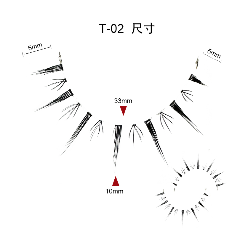 Natural False Eyelashes Manga Lashes (Clear Thin Stem, Korean Reusable Fake Eyelashes) (5).jpg